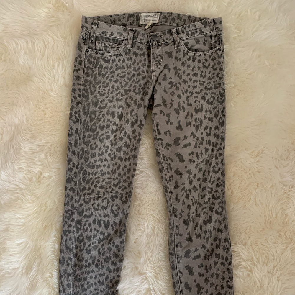 Current/Elliott the stiletto skinny ankle jeans